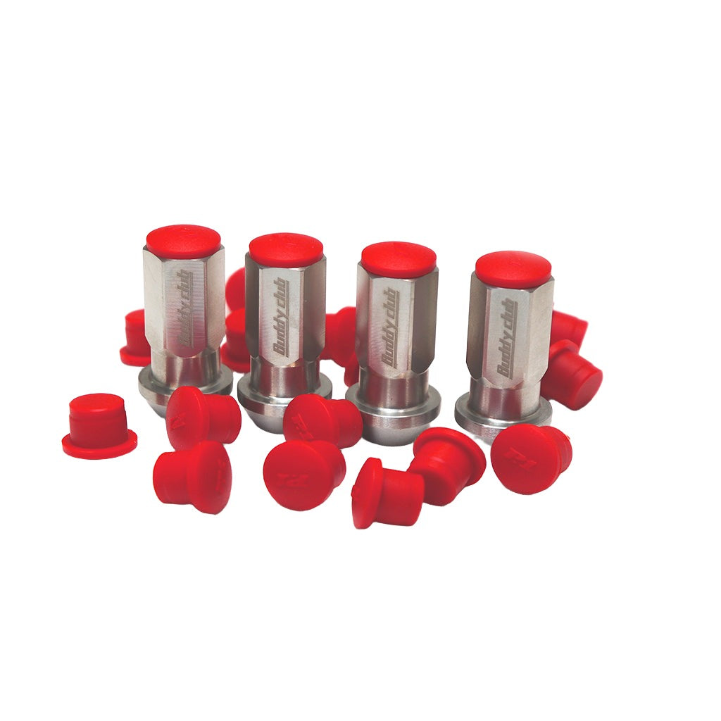 SILICONE NUT CAP (RED) 20 PIECE SET