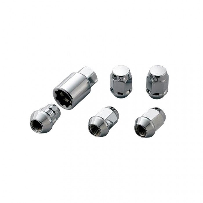 WHEEL NUT & LOCK SET 5H (SILVER) 20 PACK